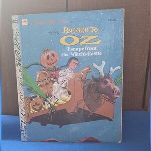 Return To OZ Escape from the Witch's Castle Little Golden Book Halloween Story